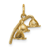 14K Polished Lily of the Valley Pendant-D5786