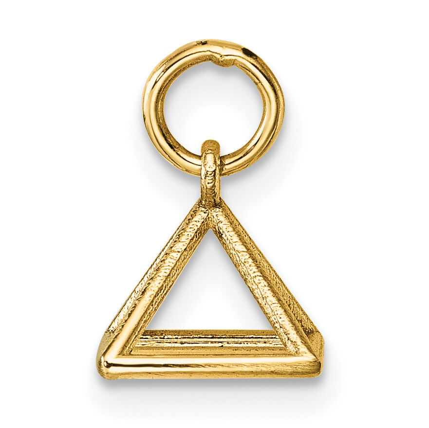 14K Polished Rectangular Pyramid Shape Pendant-D5788