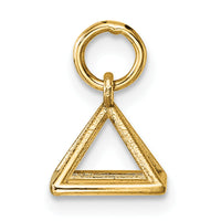 14K Polished Rectangular Pyramid Shape Pendant-D5788