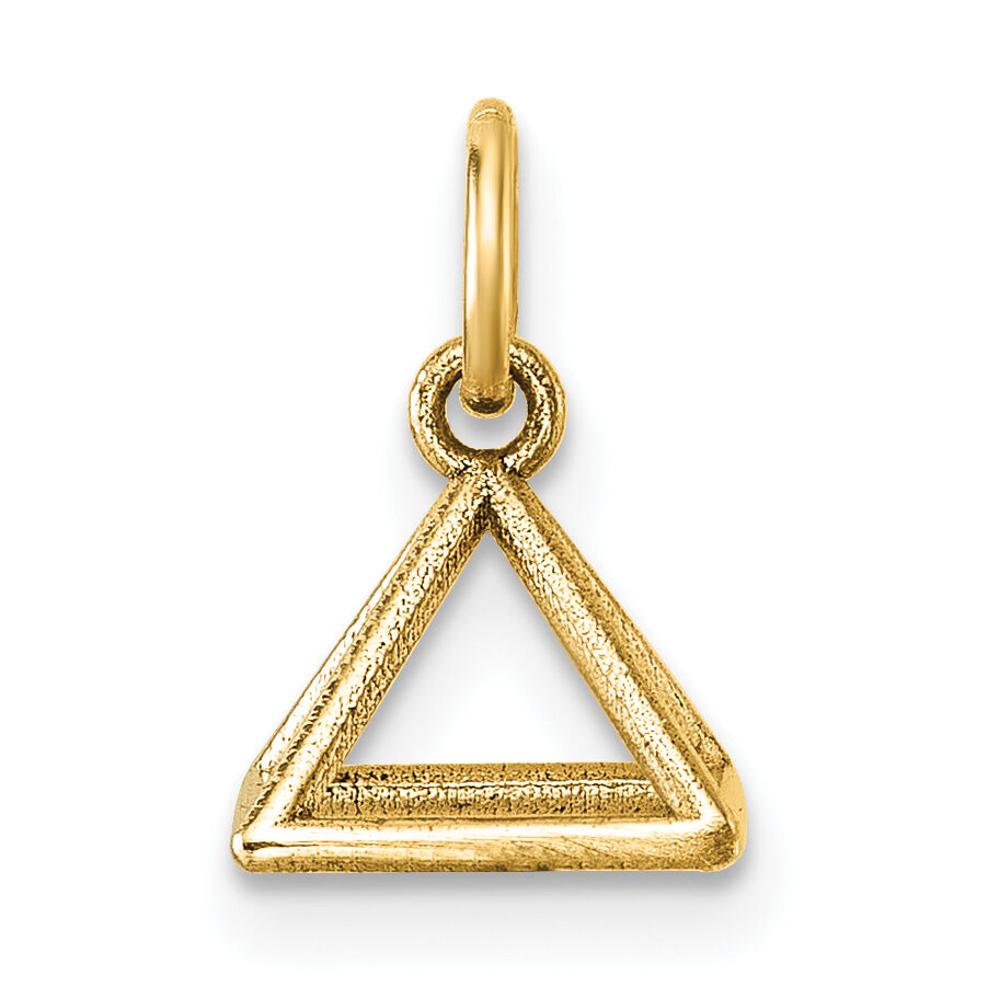 14K Polished Rectangular Pyramid Shape Pendant-D5788