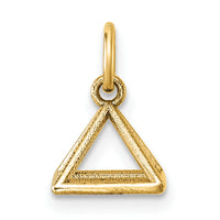 14K Polished Rectangular Pyramid Shape Pendant-D5788