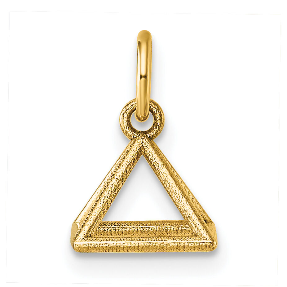 14K Polished Rectangular Pyramid Shape Pendant-D5788