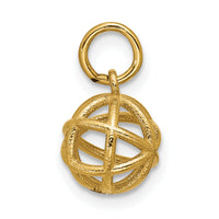 14K Polished Sphere Shape Pendant-D5791