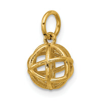 14K Polished Sphere Shape Pendant-D5791