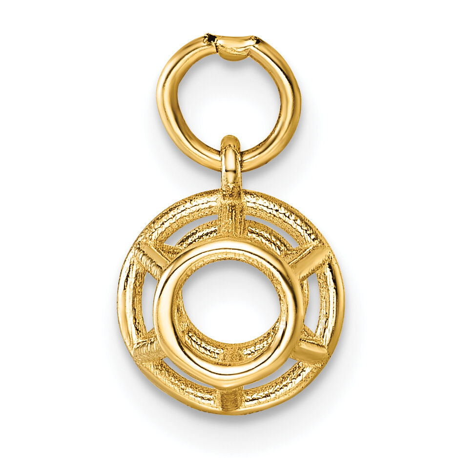 14K Polished Pentagonal Shape Pendant-D5795