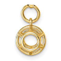 14K Polished Pentagonal Shape Pendant-D5795