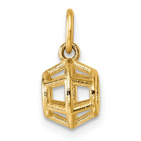 14K Polished Pentagonal Shape Pendant-D5795