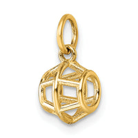 14K Polished Pentagonal Shape Pendant-D5795