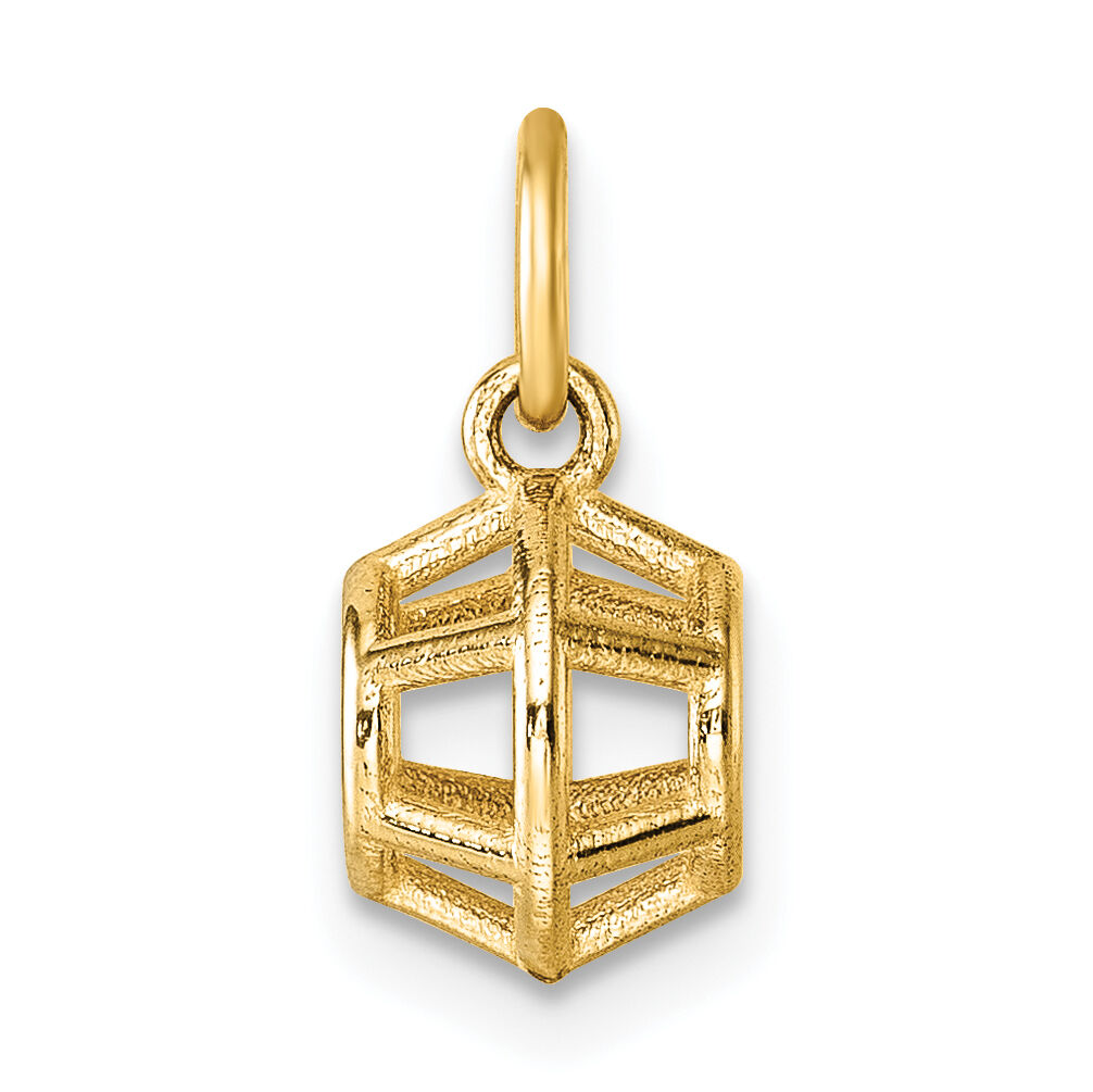 14K Polished Pentagonal Shape Pendant-D5795