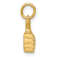 14K Polished Thumbs Up Hand Pendant-D5799