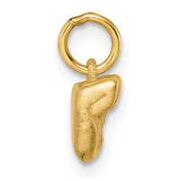 14K Polished Fist Hand Pendant-D5800
