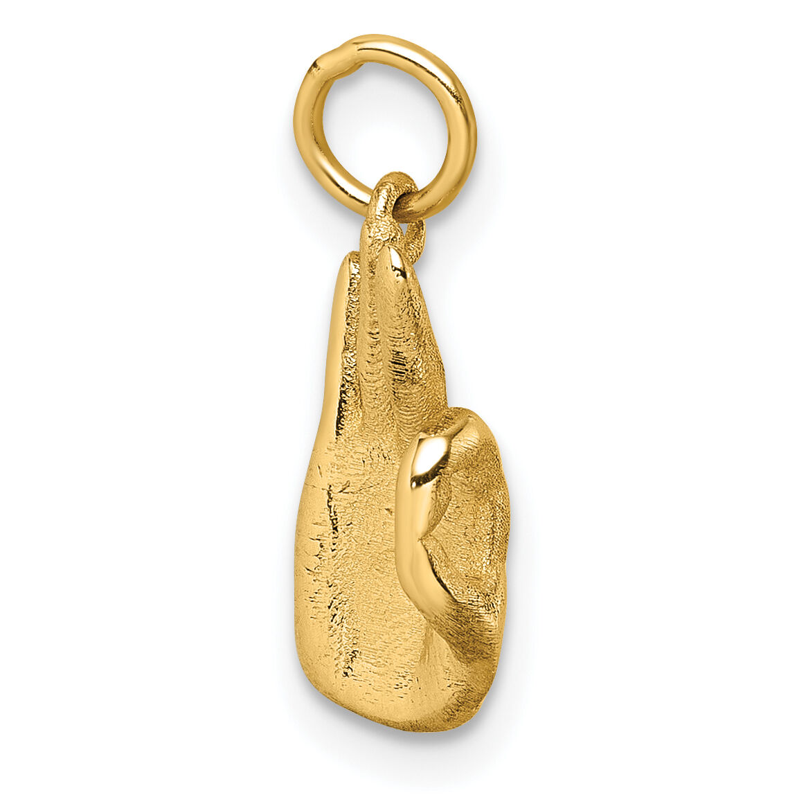 14K Polished OK Hand Pendant-D5801