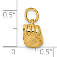 14K American Sign Language Alphabet Fingerspelling Sign O Pendant-D5808O
