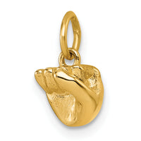 14K American Sign Language Alphabet Fingerspelling Sign S Pendant-D5808S