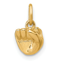 14K American Sign Language Alphabet Fingerspelling Sign S Pendant-D5808S