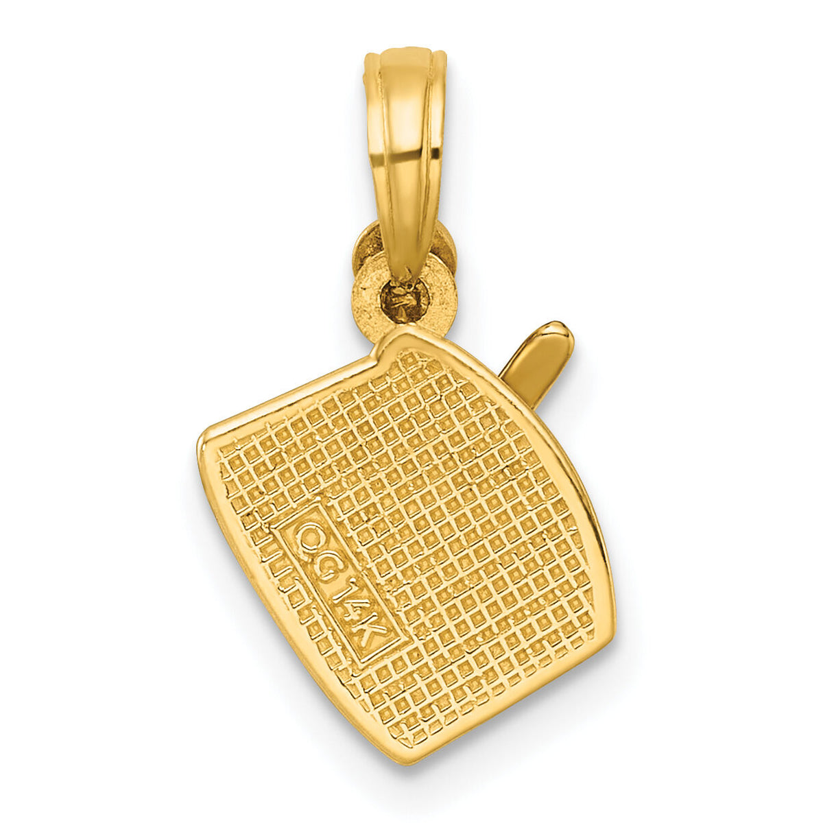 14K Polished Drumsticks and Drum Pendant-D5822