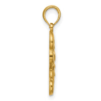 14K Polished Gingerbread Pendant-D5834