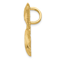 14k Sea Life Diamond-cut Omega Slide-D584