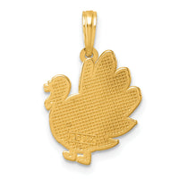 14K Polished Turkey Pendant-D5843