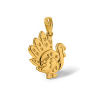 14K Polished Turkey Pendant-D5843