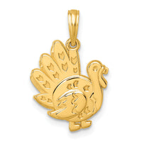 14K Polished Turkey Pendant-D5843
