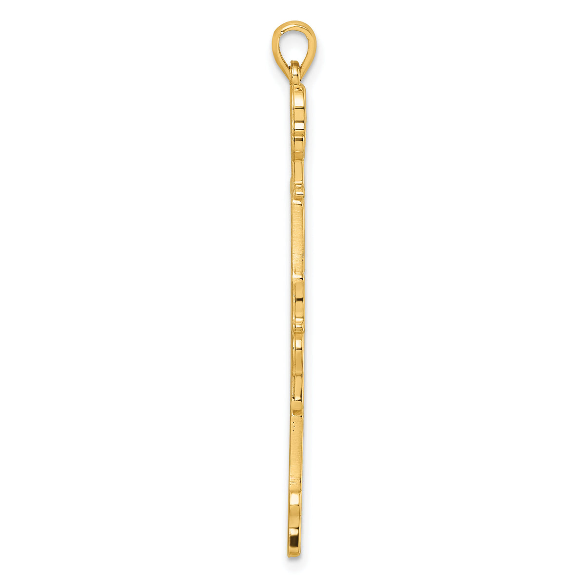 14K Polished Skeleton Pendant-D5850