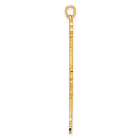 14K Polished Skeleton Pendant-D5850