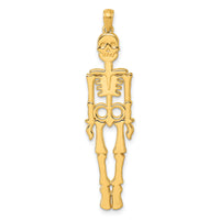 14K Polished Skeleton Pendant-D5850