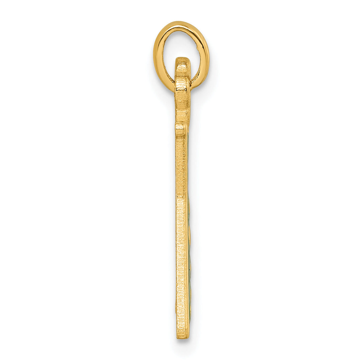 14K Polished Erlenmeyer Flask Pendant-D5856