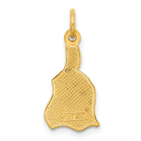 14K Polished Enameled Rainbow Brush Pendant-D5862