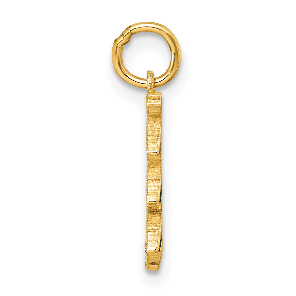 14K Polished Enameled Rainbow Falls Pendant-D5863