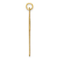 14k Polished Cross Charm-D5869