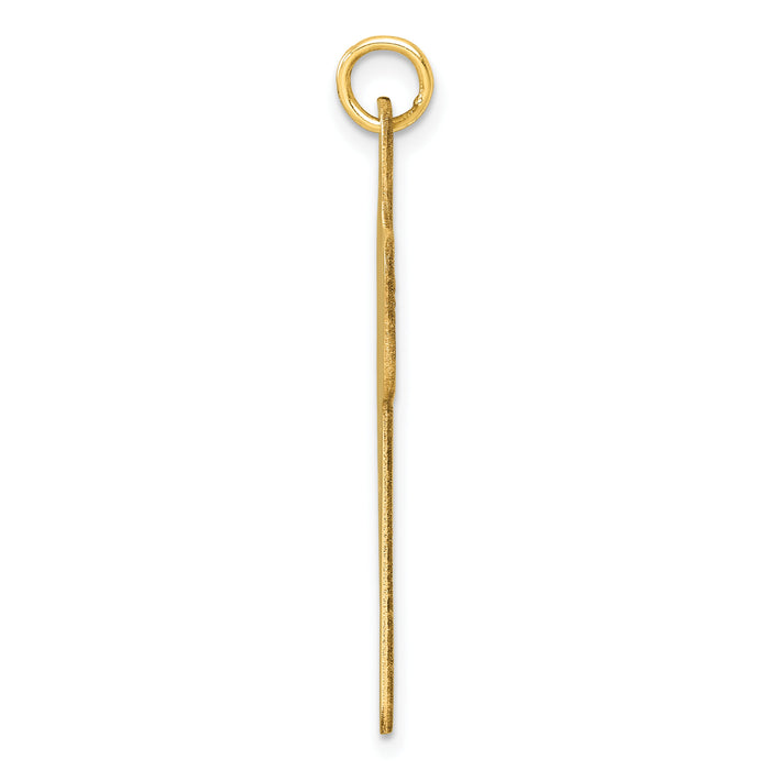 14k Polished Cross Charm-D5869