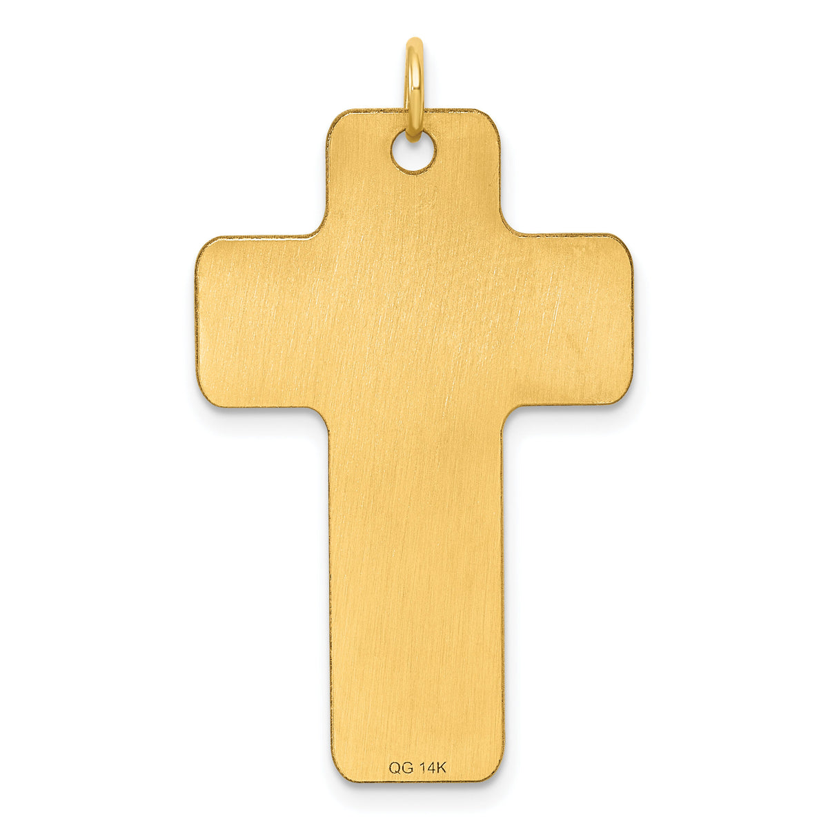 14k Polished Cross Charm-D5869