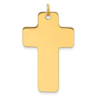 14k Polished Cross Charm-D5869