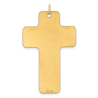 14k Polished Cross Charm-D5870