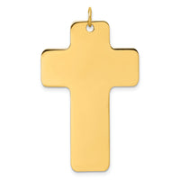 14k Polished Cross Charm-D5870