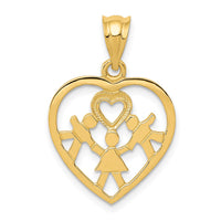 14k Heart Charm-D590
