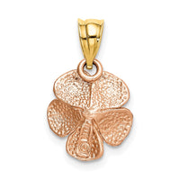 14k Two-tone Rose Charm-D617