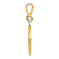 14k Claddagh Pendant-D662