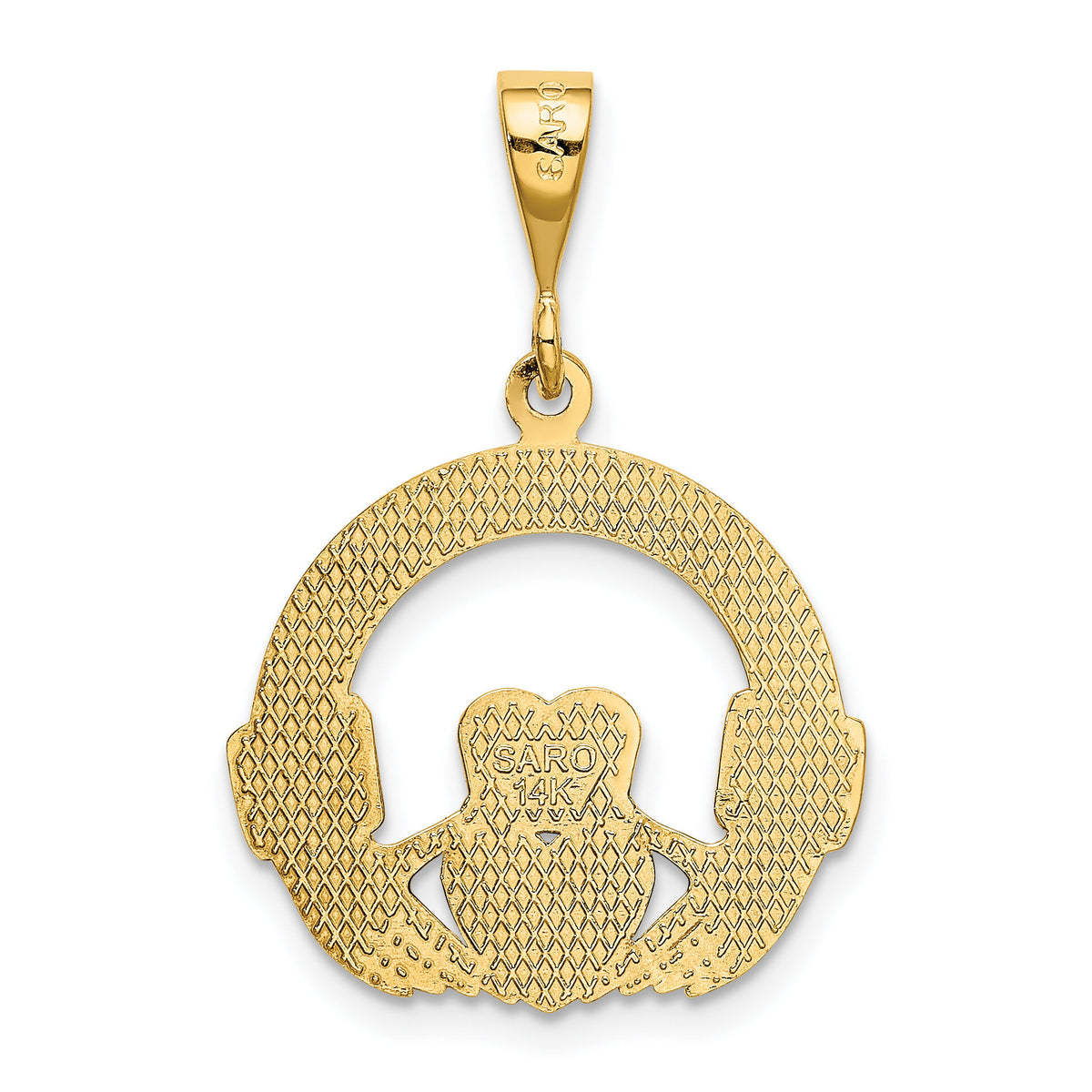 14k Claddagh Pendant-D662
