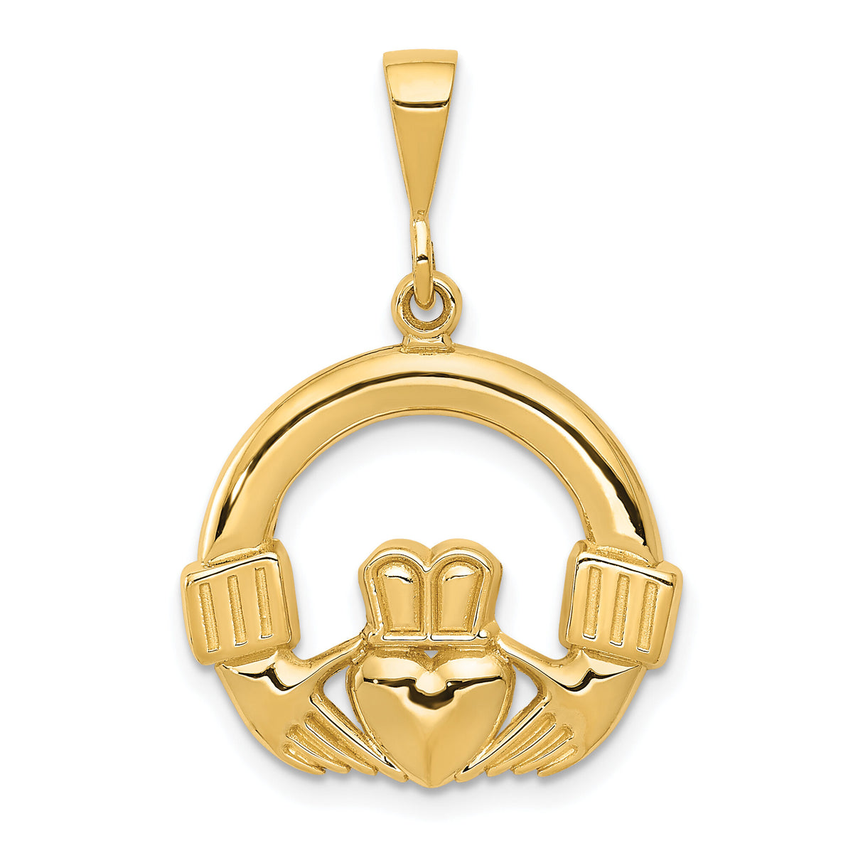 14k Claddagh Pendant-D662