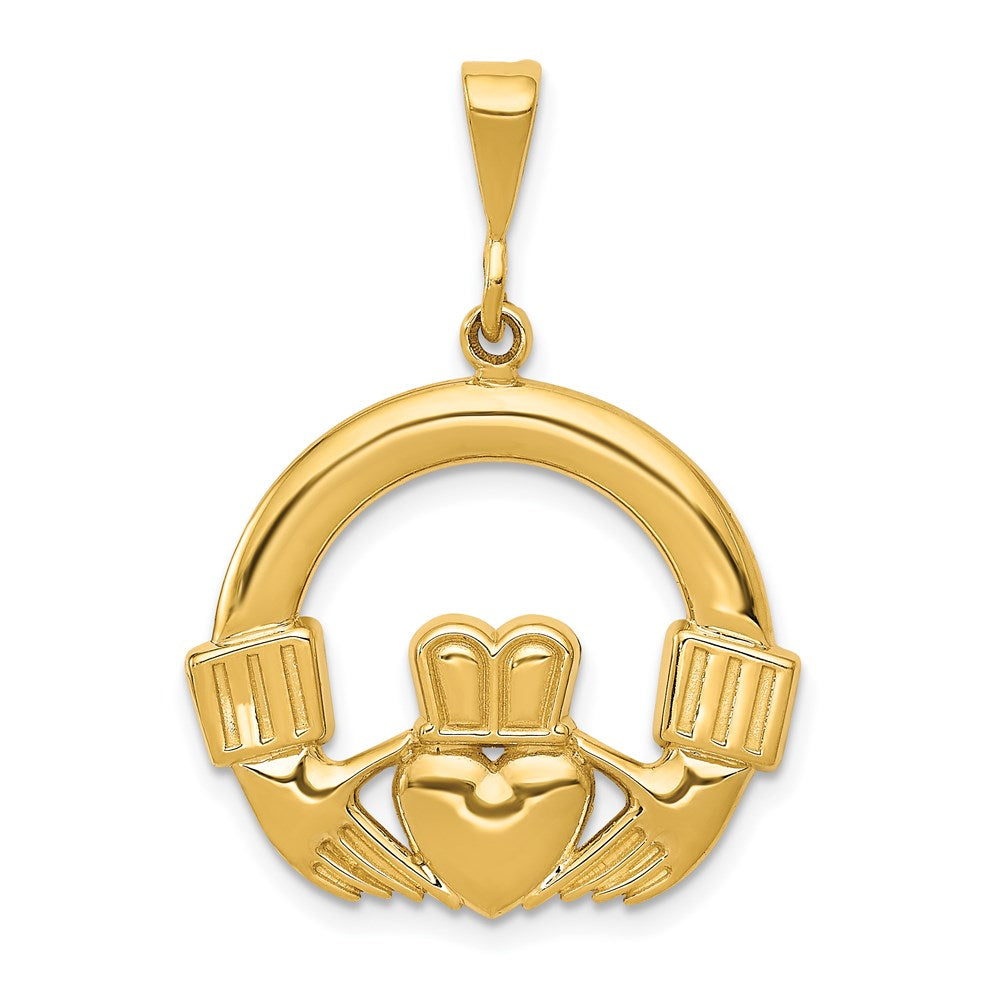 14k Claddagh Pendant-D663