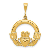 14k Claddagh Pendant-D663