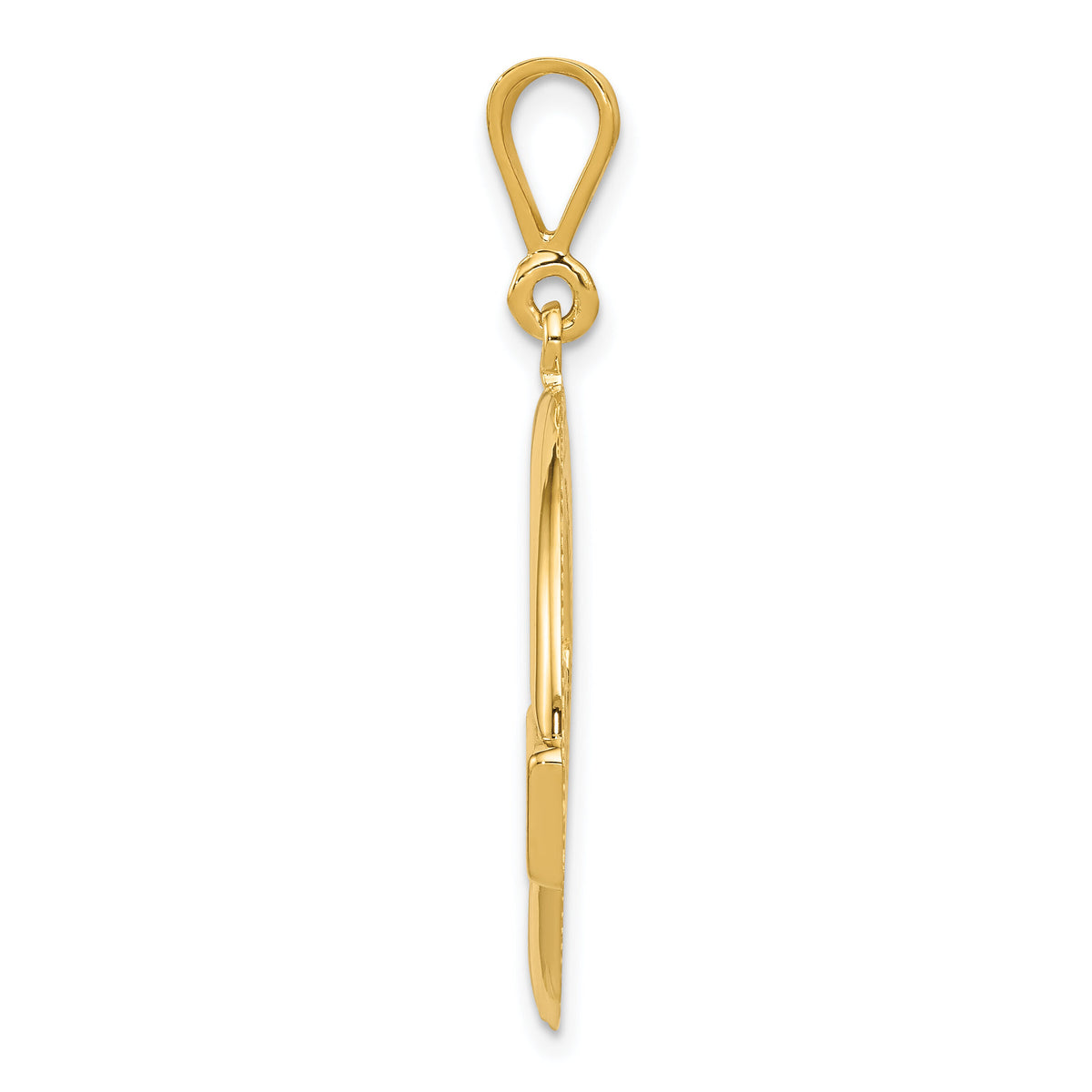 14k Claddagh Pendant-D664