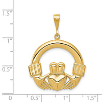 14k Claddagh Pendant-D664