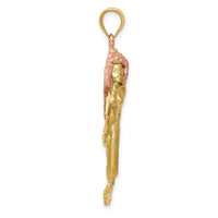 14k Two-Tone Mermaid Charm-D712