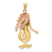 14k Two-Tone Mermaid Charm-D712