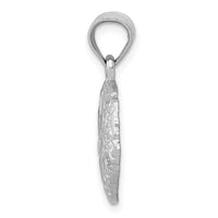 14k White Gold Sanddollar Charm-D714