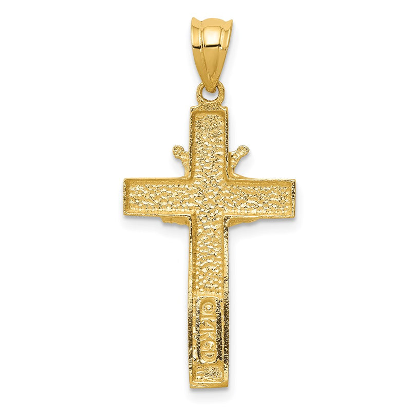 14k Claddagh Cross Pendant-D853